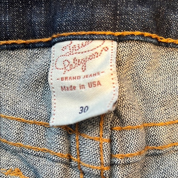 True Religion Blue Straight Leg Jeans Classic Fit - Picture 2 of 3